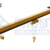 Góc nhìn ngang thể hiện cụm dầm biên gắn động cơ truyền động rôto hình nón chuyên dụng, đáp ứng cấp làm việc A3–A5